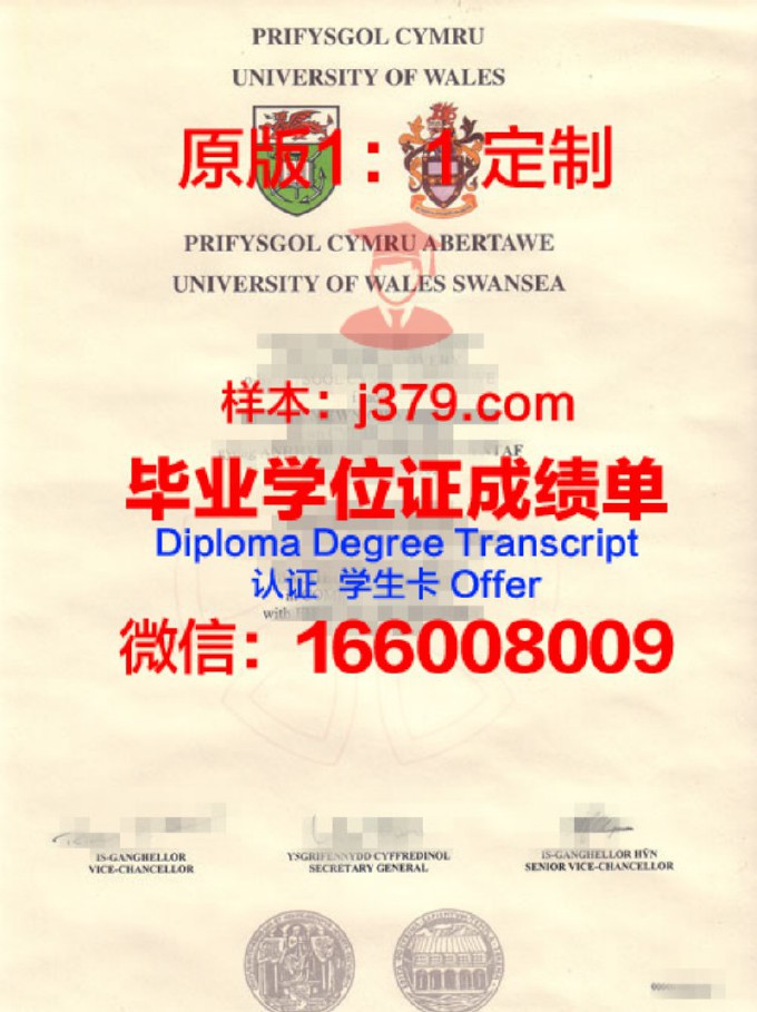 斯旺西大学毕业证Diploma文凭成绩单