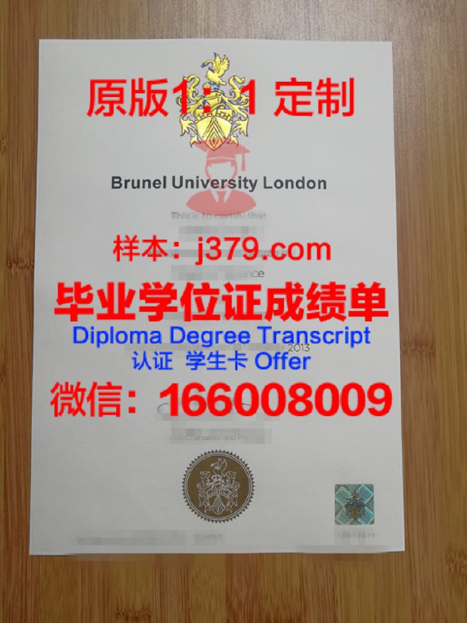 布鲁内尔大学毕业证Diploma文凭成绩单